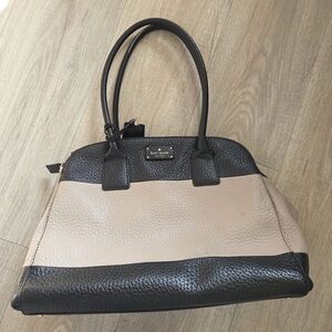 Kate Spade Black and Tan Leather Satchel